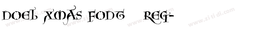 Noel Xmas Font   Reg字体转换